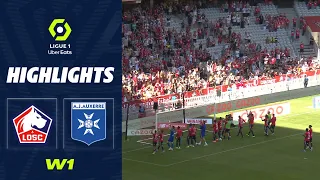 LOSC LILLE - AJ AUXERRE (4 - 1) - Highlights - (LOSC - AJA) / 2022-2023