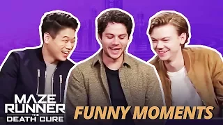 DYLAN O'BRIEN FLIRTING WITH KI HONG & THOMAS - Maze Runner Bloopers Funny Moments: The Death Cure