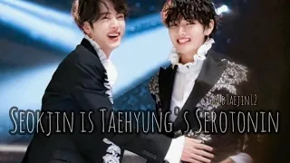 Seokjin is Taehyung Serotonin💜 Taejin ~ V Happiest When He’s with Jin incl RUN BTS 110 Happy Moment