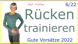 6/22💥40 min. Rücken trainieren | Gute Vorsätze 2022 | ohne Geräte