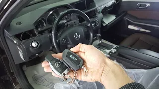 Mercedes-Benz E-Class. Установка сигнализации с автозапуском