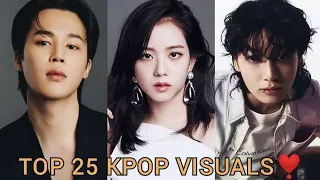 The Ultimate Visuals in Kpop😍 || Top 25 Countdown || Top 25 Kpop Visuals of All time😱😘