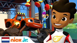 Blaze en de Monsterwielen | Crusher vernielt de Truck Wash! | Nick Jr. Nederlands