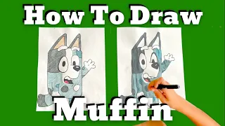 How To Draw Muffin from Bluey