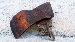 Restoration BROKEN Rusty Axe