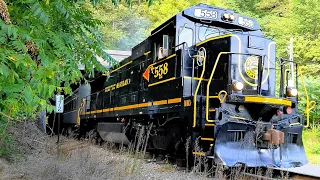 New Western Maryland #558🔥 Leads Train thru Brush Tunnel 🚇