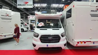 Short motorhome with very curious storage solution!  Roller Team 230 TL