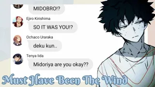 Must Have Been The Wind || Bakudeku Friendship || Cringe Warning || MHA Lyrics Convo