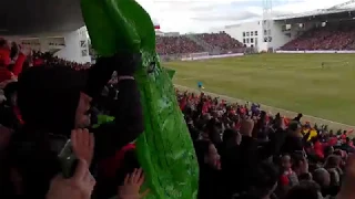 Nimes Olympique - Montpellier Hérault Sport Club   L'ambiance au stade des Costières