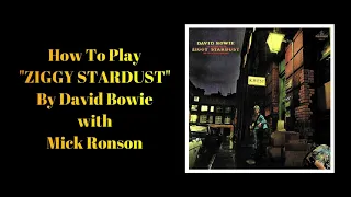 ZIGGY STARDUST GUITAR LESSON - How To Play ZIGGY STARDUST By David Bowie