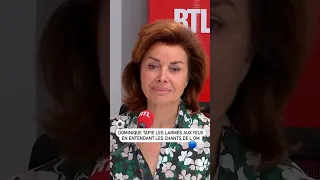 Dominique Tapie les larmes aux yeux en entendant les chants de l'OM