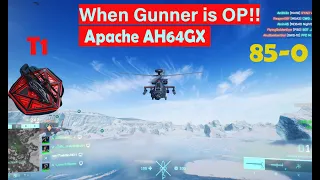 Apache AH64GX Helicopter Tier 1 Gameplay | 85-0 Killstreak | Battlefield 2042 | T4N Gameplay