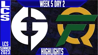 EG vs FLY Highlights | LCS Summer 2023 W5D2 | Evil Geniuses vs FlyQuest