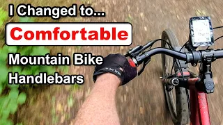 I Changed to comfortable mountain bike handlebars