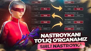 ⚡️PUBG NASTROYKASINI TO'LIQ O'RGANAMIZ/YANGI SIRLI NASTROYKALAR🔥