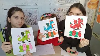 3 marker.  3 მარკერი ჩელენჯი. ako and princesses აკო და პრინცესები