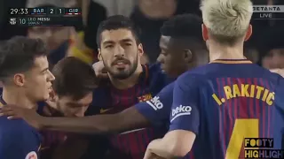 BARCELONA 6-1 GIRONA ALL GOALS AND HIGHLIGHTS (24/02/2018) -laliga