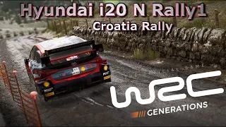 WRC Generations | Hyundai i20 N Rally1 | Rainy Croatia Rally