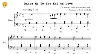 Dance Me To The End Of Love (Piano Solo/Sheets)