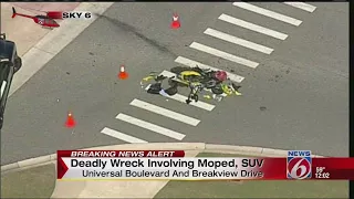 Deadly wreck involving moped SUV