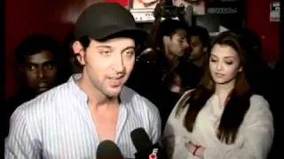 Hrithik Roshan & Aishwarya Rai Bachchan at special screening of Guzaarish