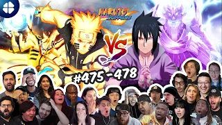 Sasuke VS Naruto [27 People React] FINAL FULL FIGHT  | Shippuden 475-478 | ナルト 疾風伝 海外の反応