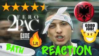 BATH REACTION to FERO - 2PAC (Prod by Çelik Lipa) / SWISS BOY reacts to ALBANIAN RAP !! REAL TALK !!