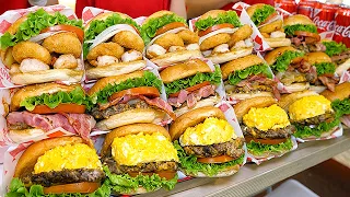 amazing! Various and Delicious Korean homemade burger videos - BEST 8 / korean street food