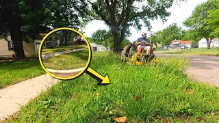 Elderly Lady's OVERGROWN Yard NEGLECTED For Years - Huge SATISFYING Transformation