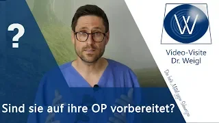 Tipps vor einer Operation - Wichtiges aus dem Narkose Gespräch: Medikamente, Essen, Übelkeit, Risiko