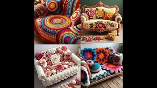 beautiful crochet sofacover ideas/ share ideas/AB-E-HAYAT