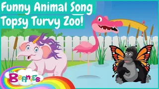 Topsy Turvy Zoo! |  Kid's Animal and Dance Video | Silly Animal Song and Dance