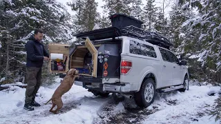 WINTER CAMPING - Slide Out Extension for Pickup Truck Topper (Scout Tribute)