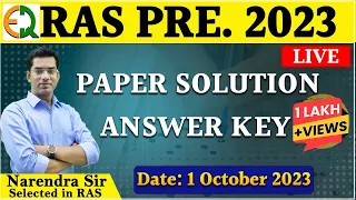 RAS Pre. 2023 Answer Key | Complete Paper Solution | Team Quality Education