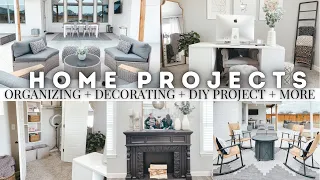 TWO DAYS OF OUTDOOR PROJECTS, DECORATING, ORGANIZING  | DIY OUTDOOR HOME PROJECTS | DECORATE WITH ME