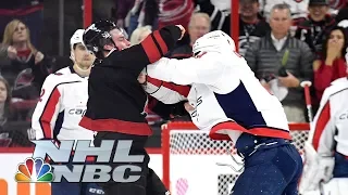 Capitals' Alex Ovechkin, Hurricanes' Brind'Amour react to Svechnikov fight | NHL | NBC Sports