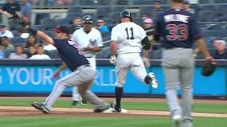 MIN@NYY: Dozier gets Gardner after call overturned