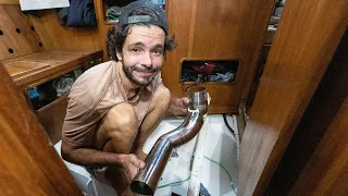 ⛵️Salt water on our bilge!! Taking our boat apart AGAIN!! 😵Ep.245