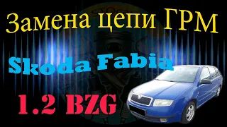 Замена цепи ГРМ Skoda Fabia 1.2 BZG