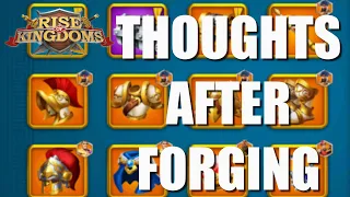 My Thoughts and Advice after forging 8 LEGENDARY PIECES without special talent in Rise of Kingdoms