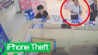 Thief Steals Brand New iPhone while Owner is Distracted