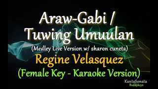 Araw Gabi | Tuwing Umuulan (Medley) - by Regine Velasquez (Karaoke Version)