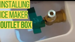 How TO Install AN ICE MAKER outlet BOX