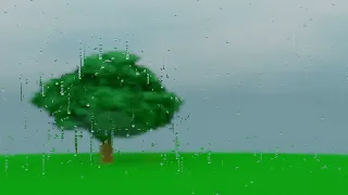 Blender rain on glass test