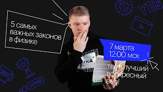 5 самых важных законов в физике | ЕГЭ ФИЗИКА 2021 | Онлайн-школа СОТКА