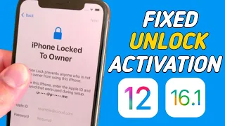 Fixed iPhone Locked To Owner ! How To Unlock iCloud Activation ! Fixed Disable Apple ID iOS 12/16