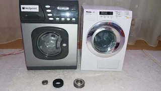 Toy washing machines modified unbalanced spins