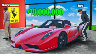 Stealing Every FERRARI From DEALERSHIP in GTA 5 RP