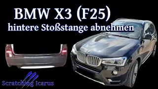 BMW X3 (F25) hintere Stoßstange abnehmen [back bumper removal] - Tutorial