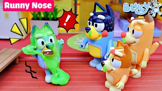 Bluey Toy's Sneezing Surprises - How a Runny Nose Can Turn Into Chaos? | Fun Kids' Story